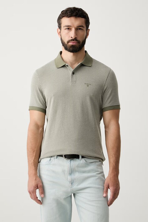 Barbour polo męskie bawełniane Copgrove zielone MML1561
