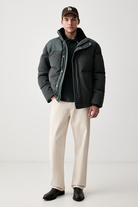 BOSS Orange Polo męskie bawełniane Passerford zielone 50566185