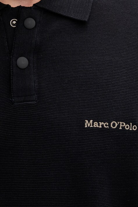 Marc O'Polo поло-светр чоловічий бавовняний — AW26-POMZYJ, темно-синій — фото 5