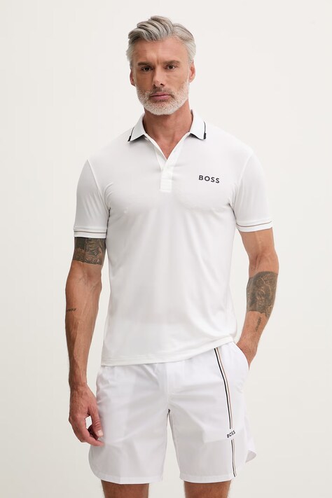 BOSS Green polo męskie Paul Pro beżowe 50506203
