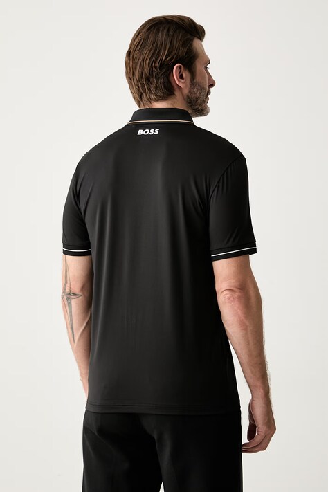 BOSS Green polo męskie Paul Pro czarne 50506203