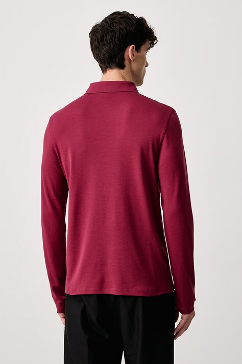 Calvin Klein Longsleeve męski bawełniany bordowy LV04LH240G