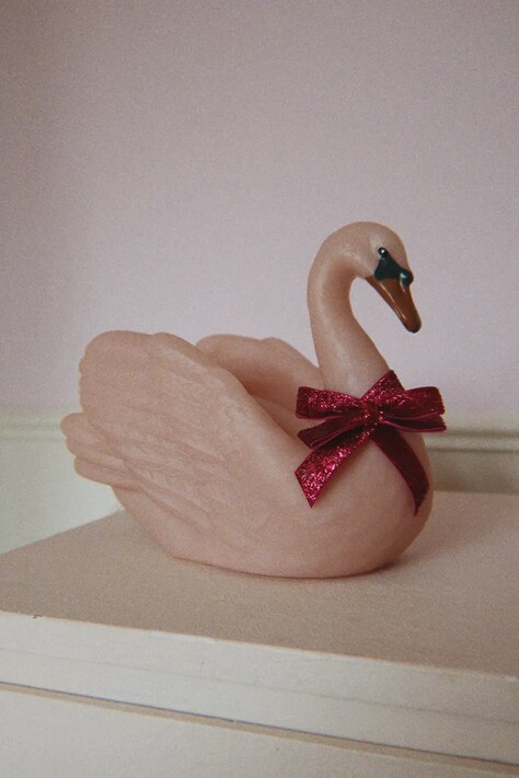 Konges Sløjd Nočná lampa detská SWAN LAMP ružová KS106274