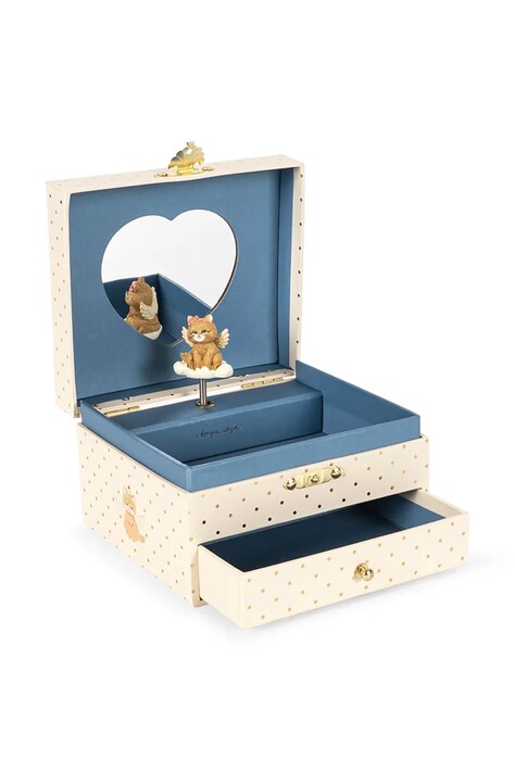 Konges Sløjd Φορητός οργανωτής παιδικός JEWELRY BOX μπεζ KS106046