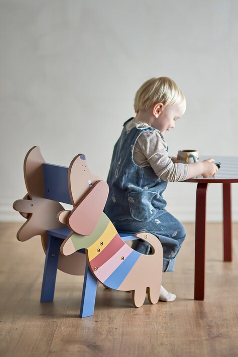 Bloomingville MINI Krzesło dziecięce Charlie Chair multicolor 82063502