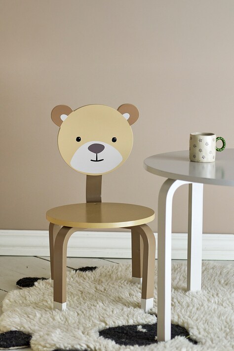 Bloomingville MINI Krzesło dziecięce Marle Chair brązowe 82065416