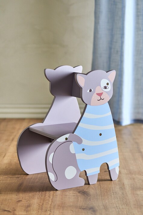 Bloomingville MINI Krzesło dziecięce Mille Chair fioletowe 82063399