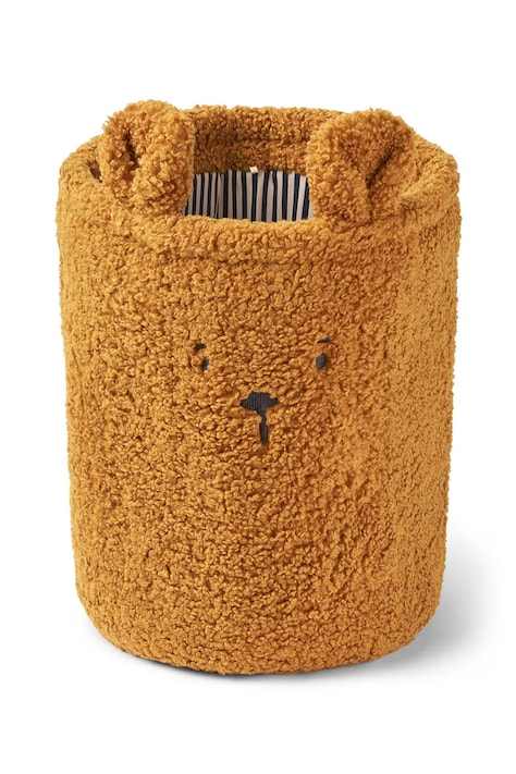 Liewood Koš za igrače otroški flis Morley Bear Pile Basket rjav LW21175