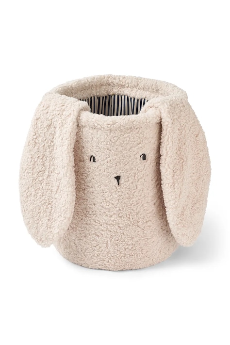 Liewood Koš za igrače otroški flis Morley Rabbit Pile Basket bež LW21174