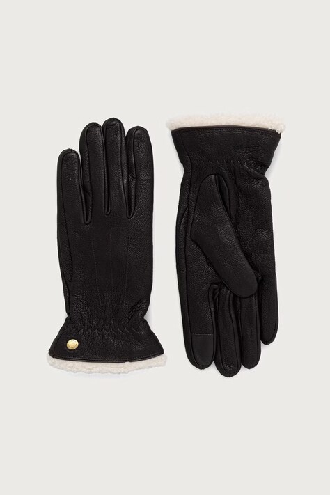Barbour Rękawiczki damskie skórzane brązowe LGL0160