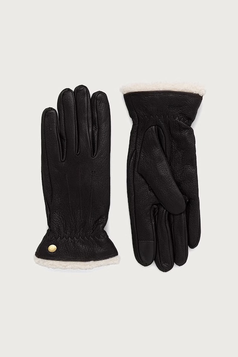 Barbour Rękawiczki damskie skórzane brązowe LGL0160
