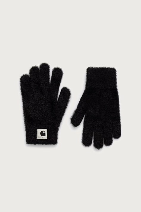 Carhartt WIP Maine Gloves rękawiczki z bawełną damskie czarne I037159
