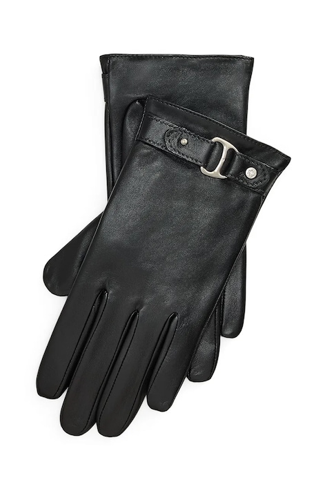 Lauren Ralph Lauren Rękawiczki damskie z wełną czarne 454P23590