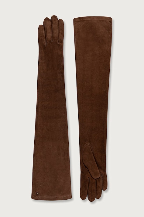Max Mara Guanti in camoscio da donna marrone 2624566022600