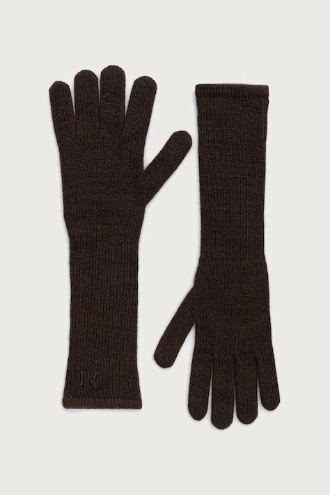 Max Mara Rukavice kašmírové dámske hnedé 2624566012650