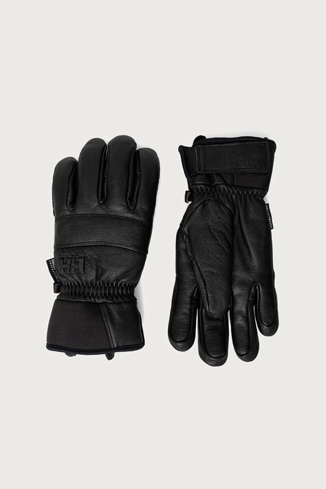 Helly Hansen Rękawice narciarskie damskie skórzane czarne 67637