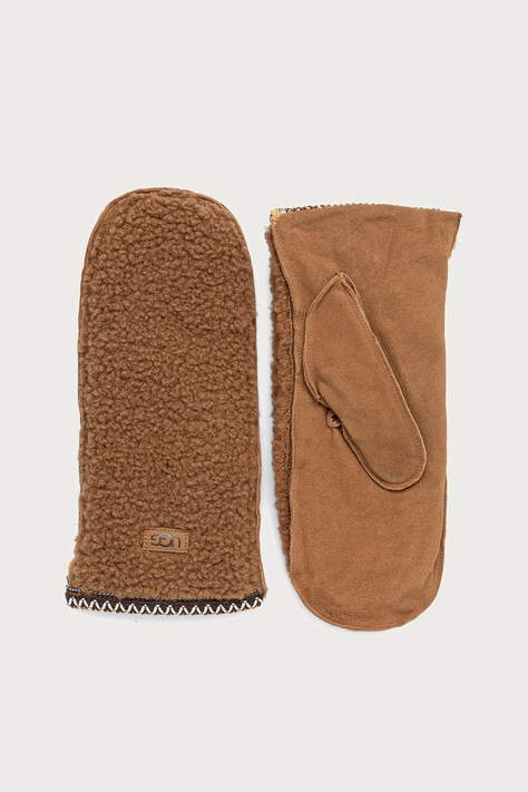 UGG Rękawiczki mitenki damskie brązowe 105975