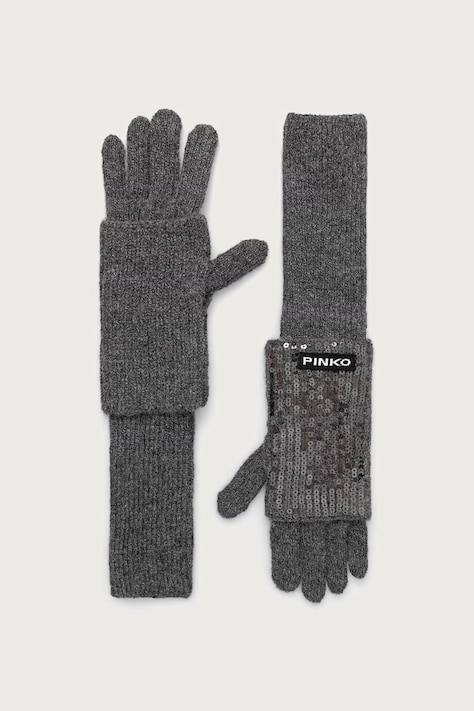 Pinko γάντια γυναικεία γκρί 107254 A3EJ