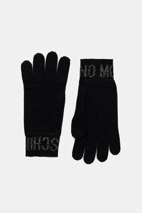 Moschino rękawiczki damskie z wełną czarne M3493 65485