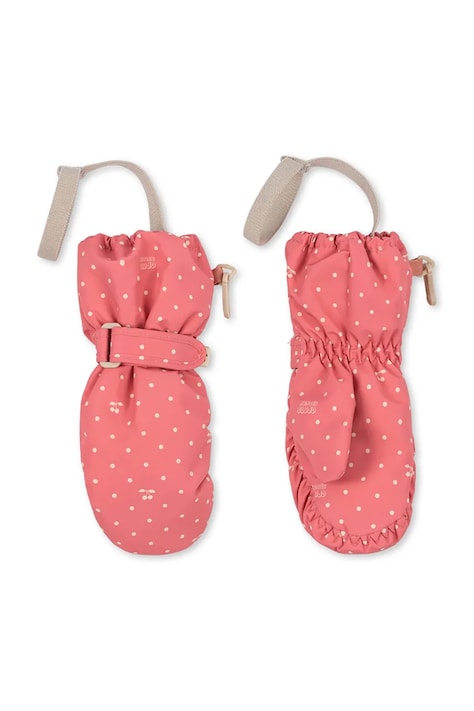 Konges Sløjd Rękawiczki dziecięce NOHR SNOW MITTENS PRINT różowe KS105747