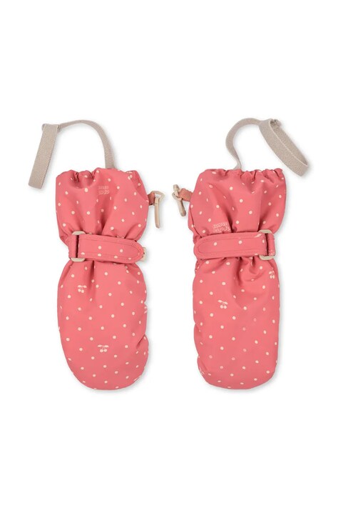 Konges Sløjd Rękawiczki dziecięce NOHR SNOW MITTENS PRINT różowe KS105747