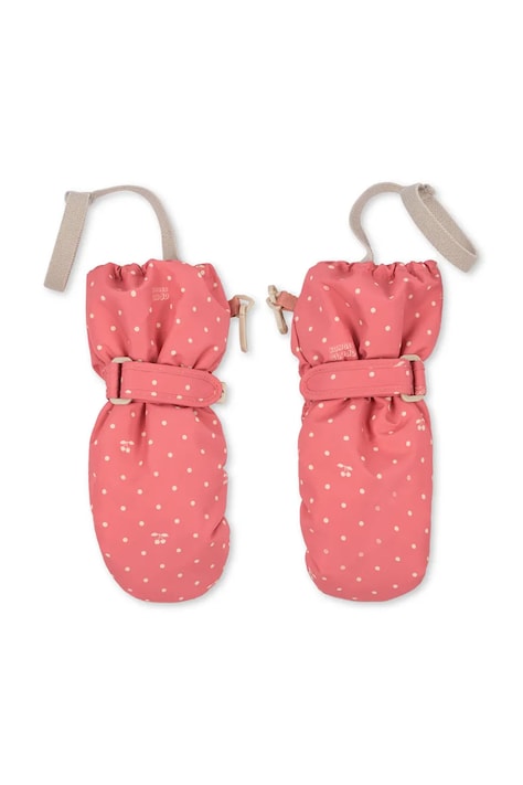 Konges Sløjd Rękawiczki dziecięce NOHR SNOW MITTENS PRINT różowe KS105747
