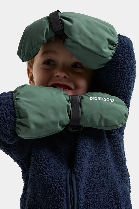 Didriksons Rękawice narciarskie dziecięce BIGGLES MITTEN 8 zielone 506341