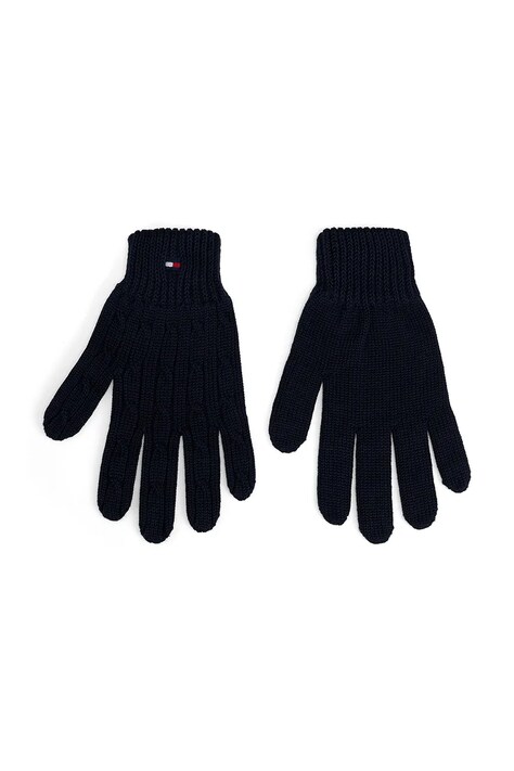 Tommy Hilfiger Rękawiczki dziecięce bawełniane czarne KA0KA00106