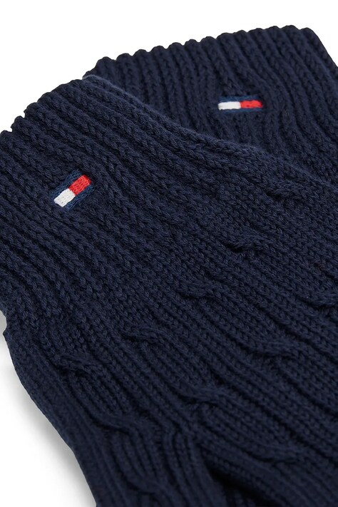Tommy Hilfiger Rękawiczki dziecięce bawełniane czarne KA0KA00106