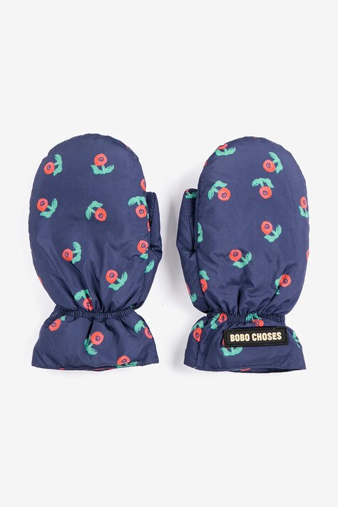 Bobo Choses Rukavice za djecu Stamp Bloom mornarsko plave B226AI025