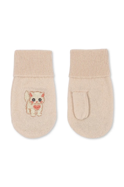 Konges Sløjd Γάντια παιδικά μάλλινα COLLETTE MITTENS ροζ KS107387