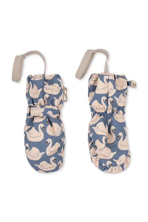 Konges Sløjd Перчатки для детей NOHR SNOW MITTENS PRINT голубые KS105747