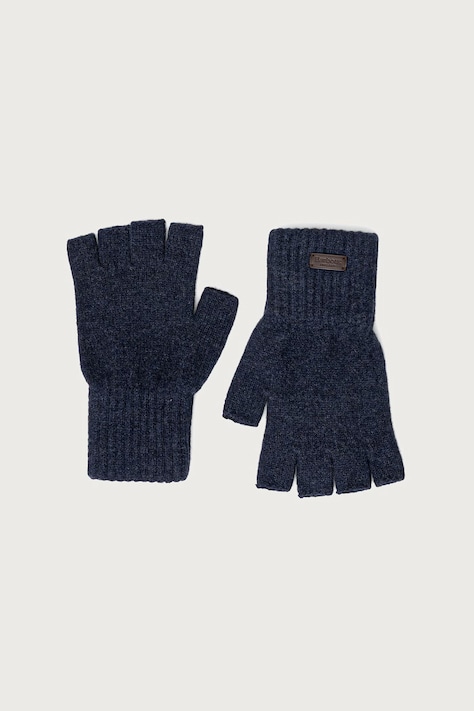 Barbour Rękawiczki mitenki męskie wełniane granatowe MGL0155