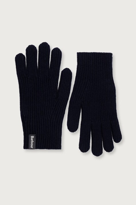 Barbour Rękawiczki męskie wełniane granatowe MGL0153