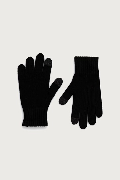 BOSS Rukavice pánske s prímesou vlny Falco_Gloves čierne 50571896