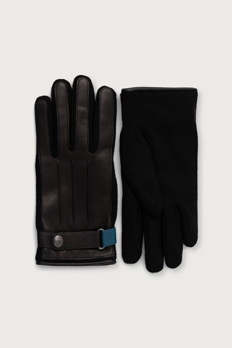 Paul Smith Rękawiczki męskie z wełną czarne M1A-415GL-W222