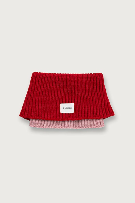 Cloimh Снуд для женщин шерстяной красный FW26.WFNW