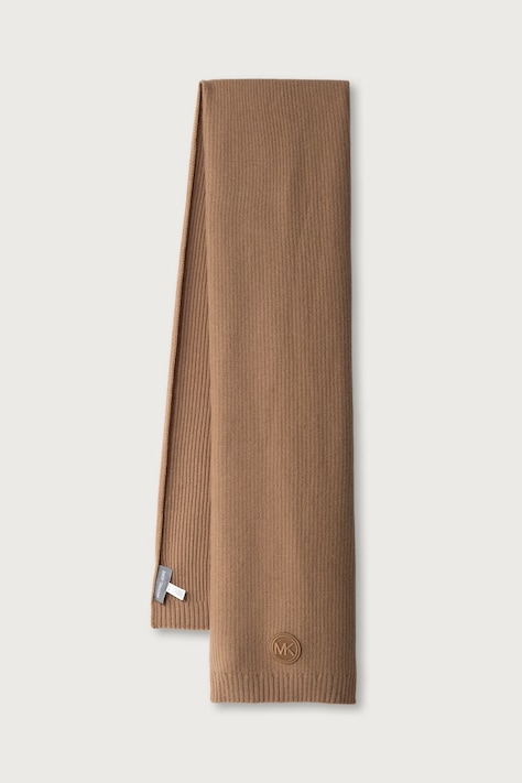 MICHAEL Michael Kors Szalik damski z dodatkiem wełny beżowy 29MKMC587890
