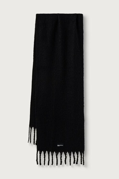 Karl Lagerfeld Jeans κασκόλ γυναικείο μαύρο B4W33107