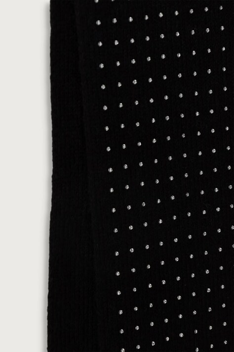 Karl Lagerfeld шарф жіночий з додаванням вовни — AW26-SADZLF, чорний — фото 3