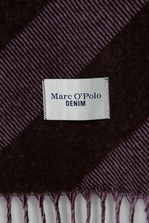 Marc O'Polo шарф жіночий з вовною — AW26-SADZM7, фіолетовий — фото 2