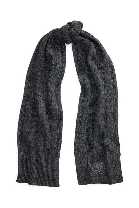 Lauren Ralph Lauren Szalik damski z wełną szary 454P23550