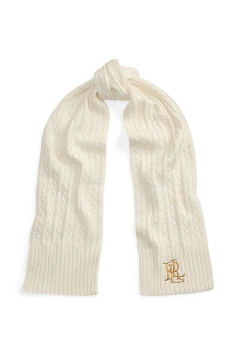 Lauren Ralph Lauren Szalik damski z dodatkiem wełny beżowy 454P23506