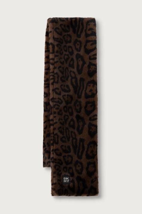 DKNY Szalik damski brązowy D6WS1906