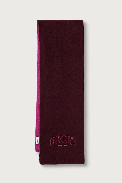 DKNY Szalik damski bordowy D6KS1864
