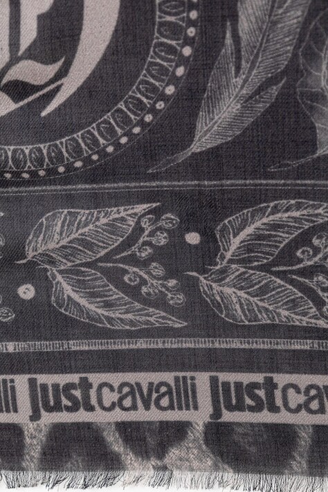 Just Cavalli хустка жіноча з модалу — AW26-SADZNC, чорний — фото 2
