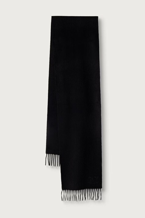 Max Mara Szalik wełniany damski czarny 2624546322600