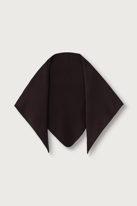 BOSS Kratki šal za žene od vune Lancetta_scarf smeđi 50569774