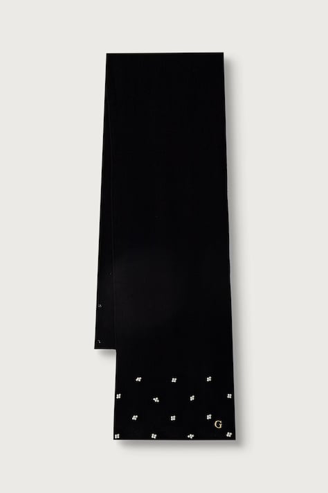 Guess Fular pentru femei din vâscoză negru AW5636 VIS03