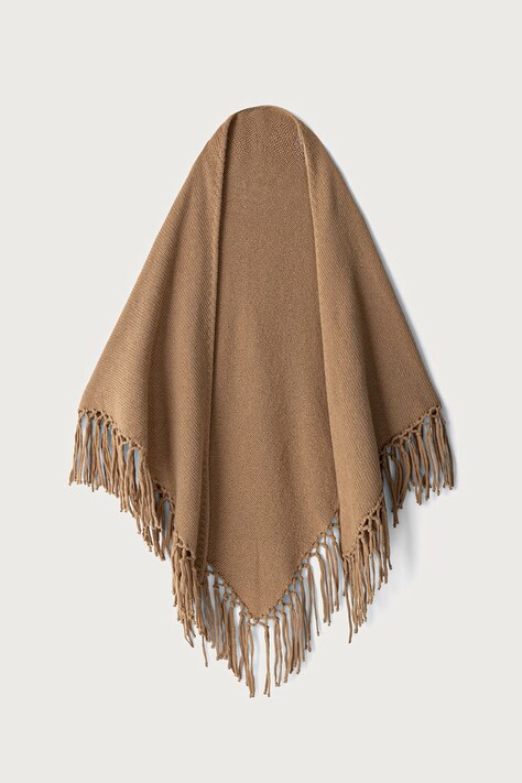 Weekend Max Mara Szalik damski wełniany WKATORNADO brązowy 2625746045600